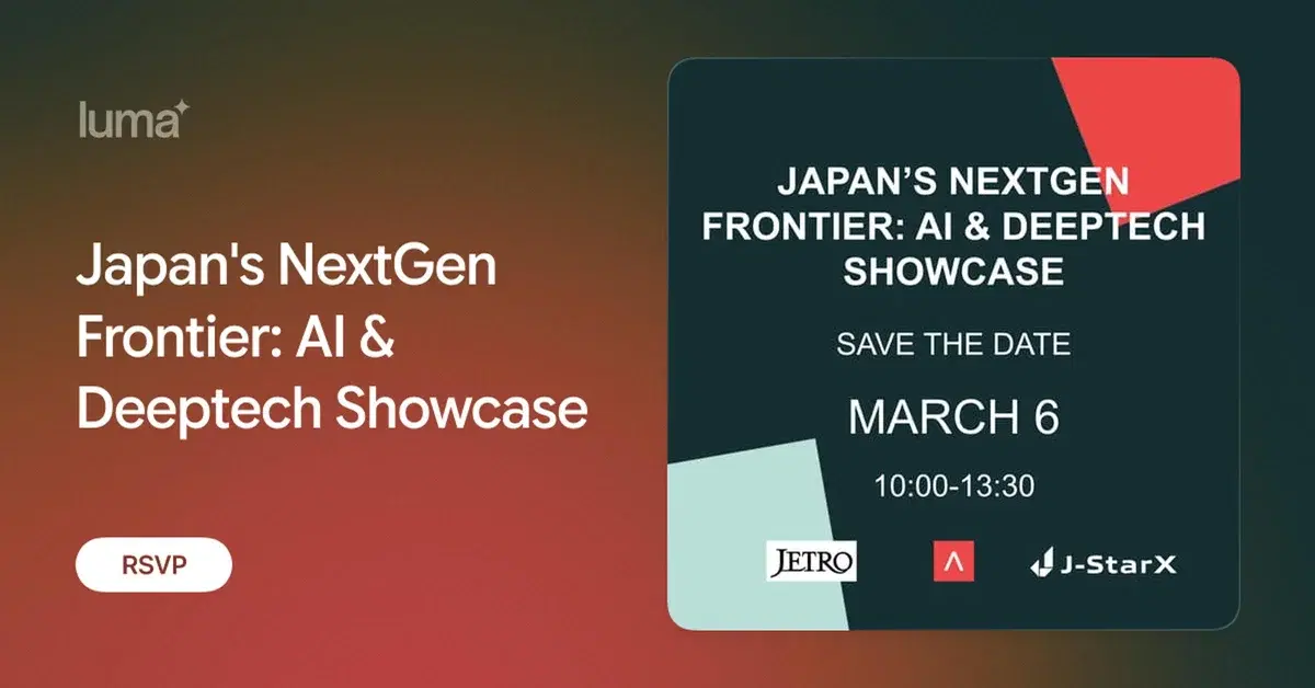 J-StarX AI & Deeptech Showcase